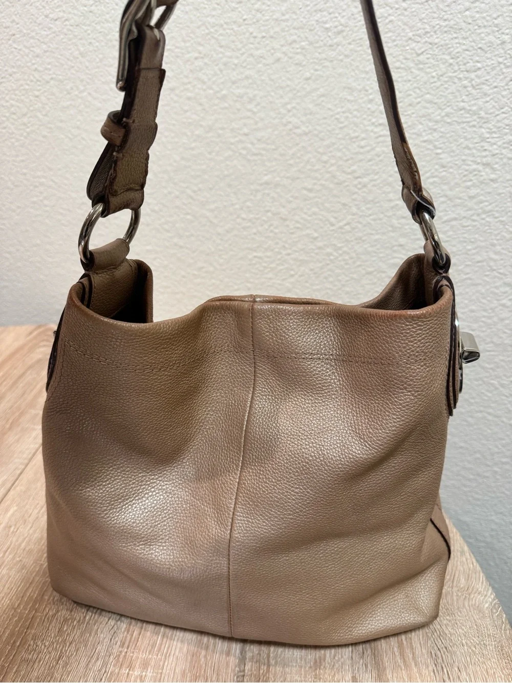 Coach pebbled leather